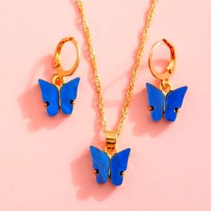 Together Necklace and earrings butterfly 🦋 Zara